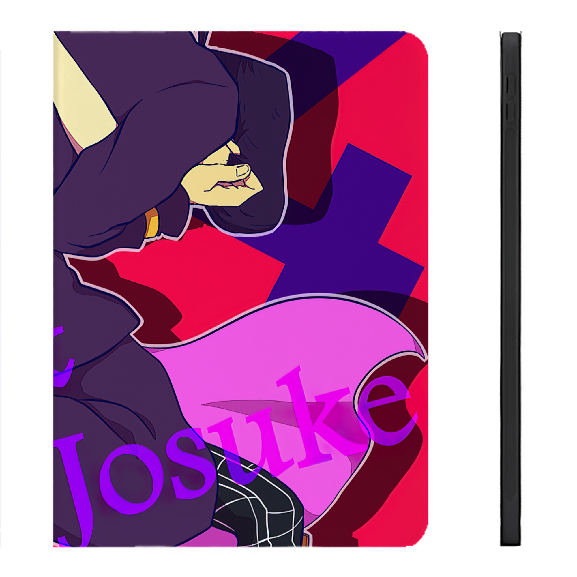 （画像用） ジョジョの奇妙な冒険 JoJo's Bizarre Adventure IPadケース ペンホルダー付き ブックスタイルデザイン